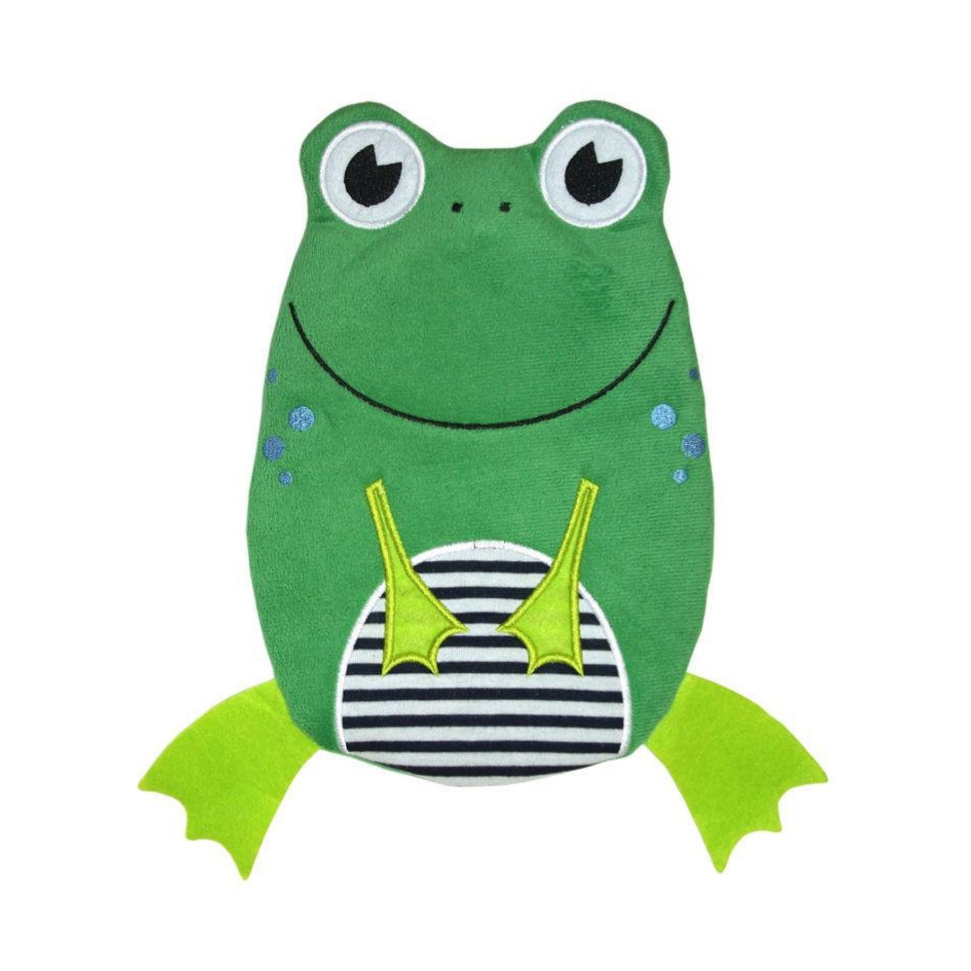 Hot Water Bottle Funny Colorful Cover For Kids Warmer - Frog