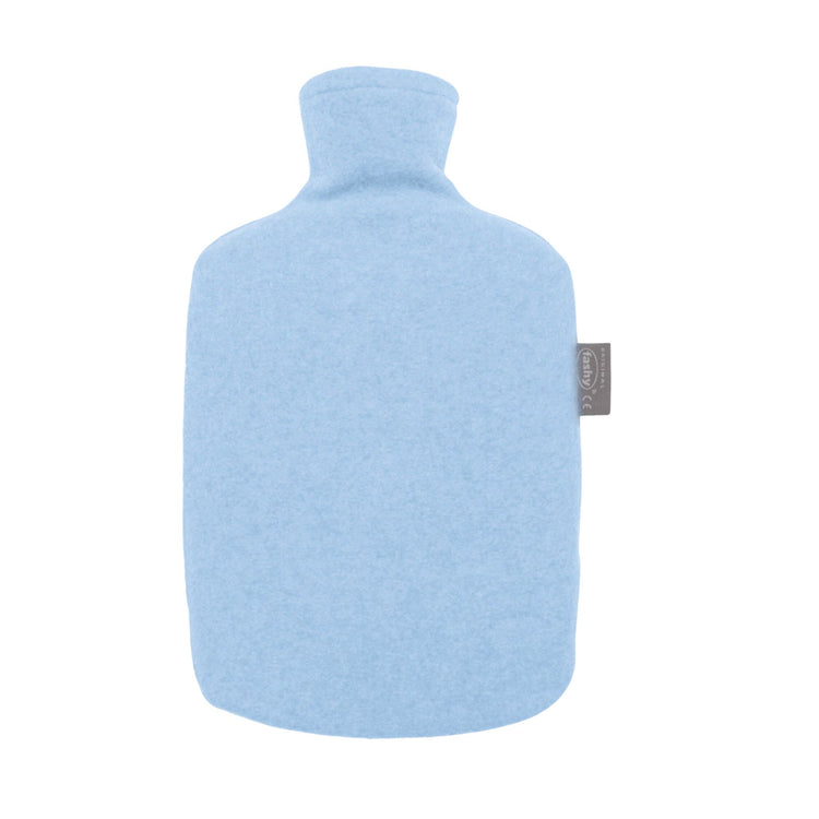 1.6 Litre Eco Fashy Hot Water Bottle with Blue Cuddly Fleece Cover