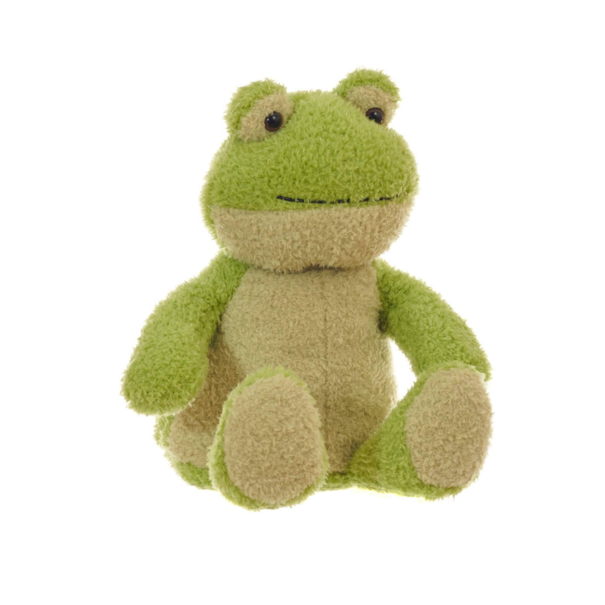 Frog Snuggable Hottie Heatable Animal Toy with Microwavable Pouch