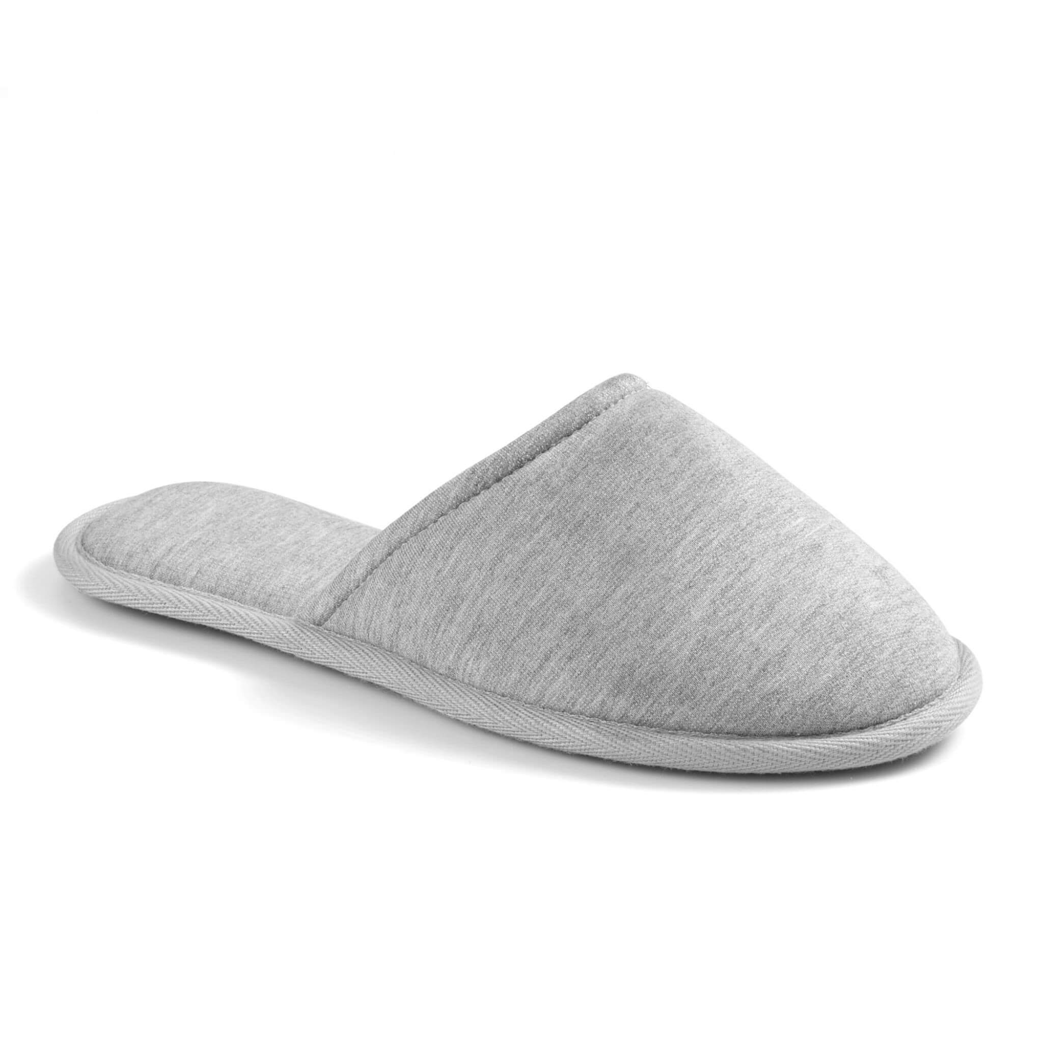 Grey Relaxed Knitted Slippers - Single