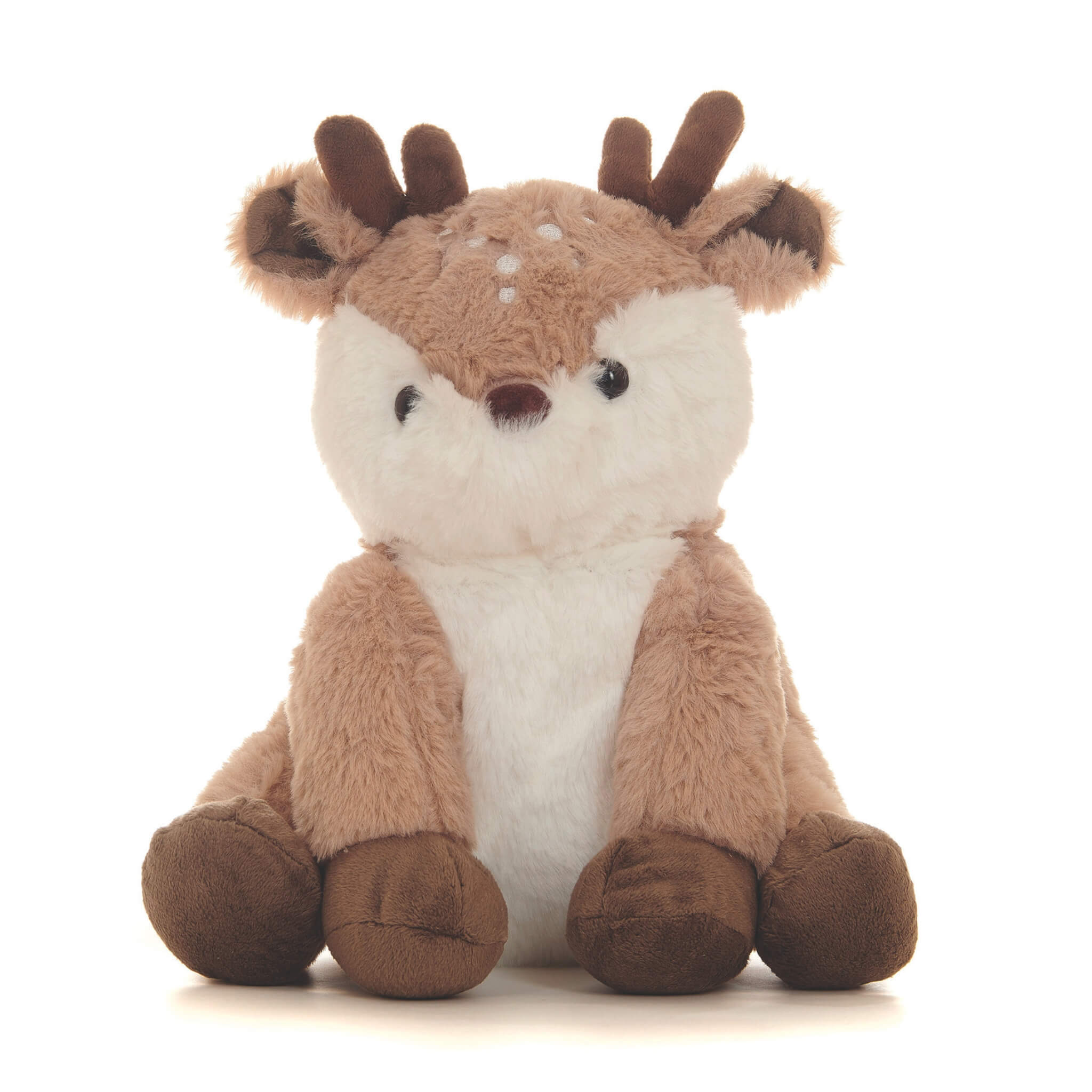 Reindeer Snuggable Hottie Heatable Animal Toy with Microwavable Pouch